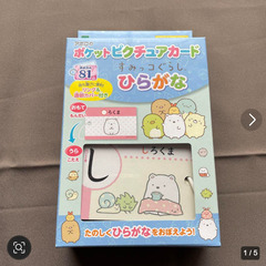 新品未使用　ポケットピクチャーカード ひらがな 81枚