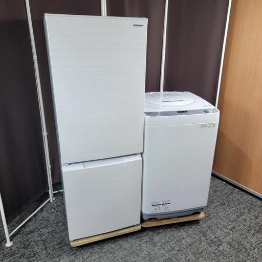 ‍♂️mh売約済み‼️配送設置は無料‼️最新2021年製✨つけかえドア対応✨SHARP 家電セット