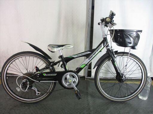 Ｄ939　★9800円★整備済み 中古子供マウンテン自転車 【22インチ　黒 】