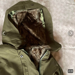 新品 防寒 オススメ M ミリタリー 2WAY モッズコート インナー 着脱可能の画像