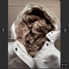 新品　白 ハーフコート ジャケット アウターの画像