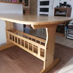 ラック付ダイニングテーブル