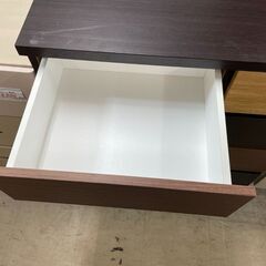 タンス　No.578　ニトリ　ローチェスト カレナ 80LC DBR　【リサイクルショップどりーむ荒田店】の画像