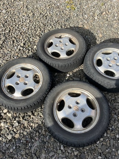 155/65R13  アルミ付きスタッドレスタイヤ
