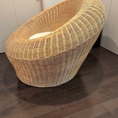 ラタンパーソナルリラックスチェアー　の画像