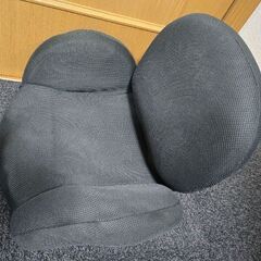 Tegopo リクライニング座椅子 スワンチェア ブラックの画像