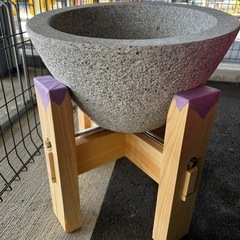 石臼2.5升　臼台セットの画像