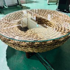 大阪❗️♻️エコマックス♻️配送も可?⭕️「S788」⭐️ガラステーブル