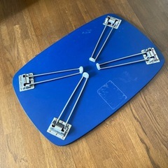 (お取引中)折りたたみテーブル ブルー　750×500　の画像