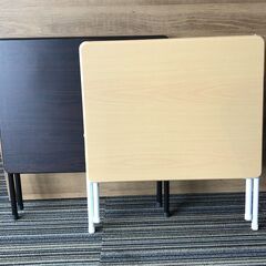 ☆【折りたたみ コンパクトデスク 2点まとめ売り】ローテーブル ...
