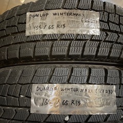 室内保管　155 65 R13 スタッドレスタイヤ　2本セット