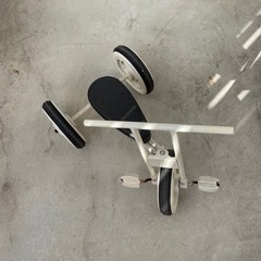 無印良品　三輪車　オフホワイトの画像