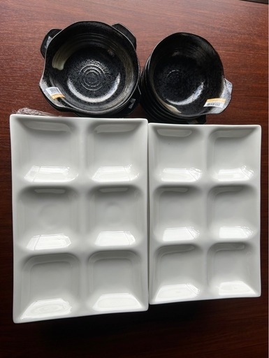 ガラス6連プレート・とんすいセット