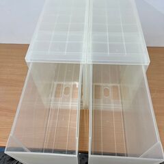 無印良品 ポリプロピレン 追加用ストッカー 深型 2個セットの画像