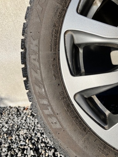 スタッドレスタイヤ&ホイール付　ブリヂストン　155/65R14　