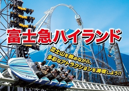 富士急ハイランド　ワンデーフリーパス 大人2枚セット