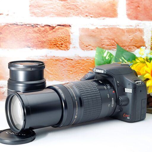 超望遠レンズCanon Kiss X3 ダブルレンズセット
