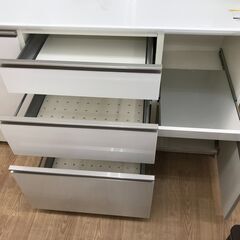 ★ジモティ割あり★ パモウナ レンジボード ホワイト H198×W140×D50 クリーニング済み KJ7400