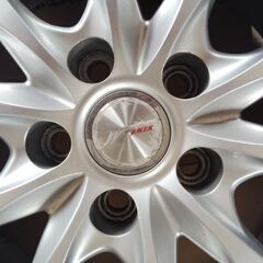 4本セット【新品】スタッドレス 225/65R17 トーヨー｜【中古】アルミホイール 17x7 5ｘ114.3 +40 φ60mm　※ストレートナット専用※の画像