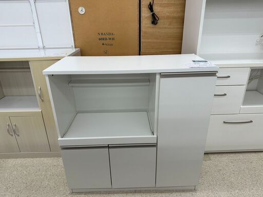 ★ジモティ割あり★ ニトリ レンジ台 白 H89×D39.5×W90 クリーニング済み TJ10279
