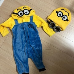 ミニオン　ロンパース　帽子　ゴーグル　コスプレ