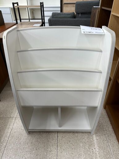 ★ジモティ割あり★  本棚 白 H90×D30×W62.5 クリーニング済み TJ10285