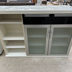 ★ジモティ割あり★ ニトリ カウンターテーブル 黒白 H86×D...