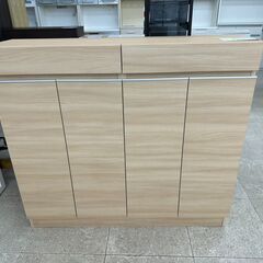 ★ジモティ割あり★ 全国家具工業 キャビネット クリーム H10...