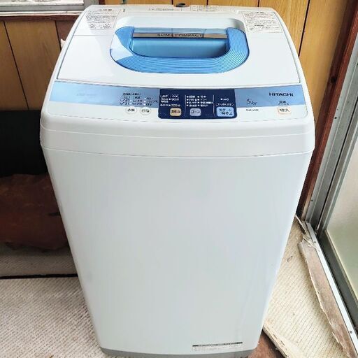 洗濯機 HITACHI 洗たく機 5kg
