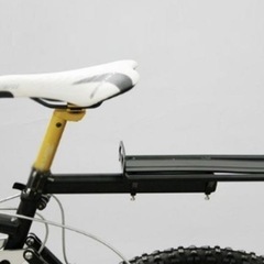自転車荷台 リアキャリア  アルミ合金製ブラック