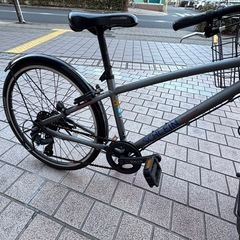 アルミフレーム/クロスバイク/使用頻度少なめ☆LEDライト付き