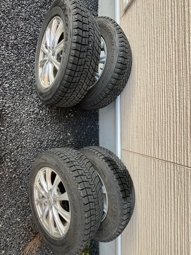 215/65R16　4本　ホイール付ブリジストンDM-V1スタッドレス　2023年製造バリ溝