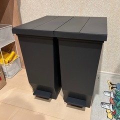両開きゴミ箱30L   ブラック　キッチン用　新品未使用品