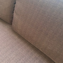 中古布製3人がけソファーの画像