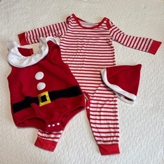 80サイズサンタ服3点セットの画像