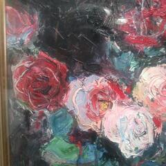 油絵・薔薇🌹の花の画像