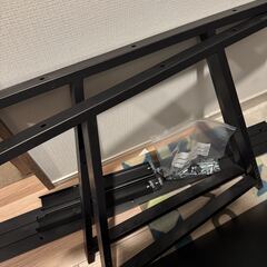 ゲーミングデスク　UTESPELARE ウーテスペラレ ブラック【分解状態でのお渡し】の画像