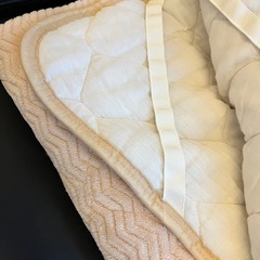 美品　シングル　あったか敷布団カバー　　ふわふわ　敷パットの画像