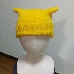 オレンジ   ネコミミ帽子
