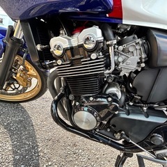 cb400sbスーパーボルドールnc39キャブ最終モデル。トリコロールカラー値段交渉ありの画像