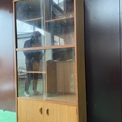 食器棚　本棚　ラック　茶木