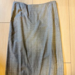 theory タイトスカート サイズ0 グレー ストライプ