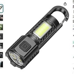 Seeshopo LED 懐中電灯 小型 充電式 【2024秋発...