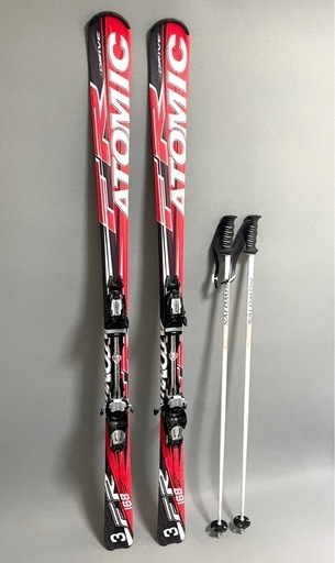 ATOMIC DRIVE FR 168 スキー板　ストック付き