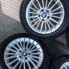 冬タイヤ ★ 225/55R17 ★ BMW純正アルミ付き ★ 深溝!バリ山スタッドレス 4本組 ★ ブリザック ice Guard  F30 320i  の画像
