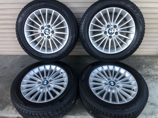 冬タイヤ ★ 225/55R17 ★ BMW純正アルミ付き ★ 深溝!バリ山スタッドレス 4本組 ★ ブリザック ice Guard  F30 320i