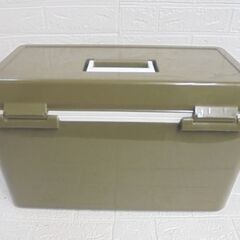 DCM クーラーボックス 35L 幅63×奥行き29.9×高さ36.3cm カーキ ショルダーベルト欠品 アウトドア 札幌市 白石店の画像