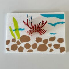 【アトリエべる大宮大和田教室】❓工作で絵をつくる❓つまようじのド...