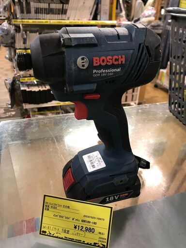 ★インパクトドライバ ボッシュ GDR18V-160 ネイビー BOSCH 電動工具 堺市 深井 【ジャングルジャングル深井店】