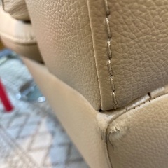 大塚家具　本革製3人掛けソファー　『ルーニー』　定価168000円の画像